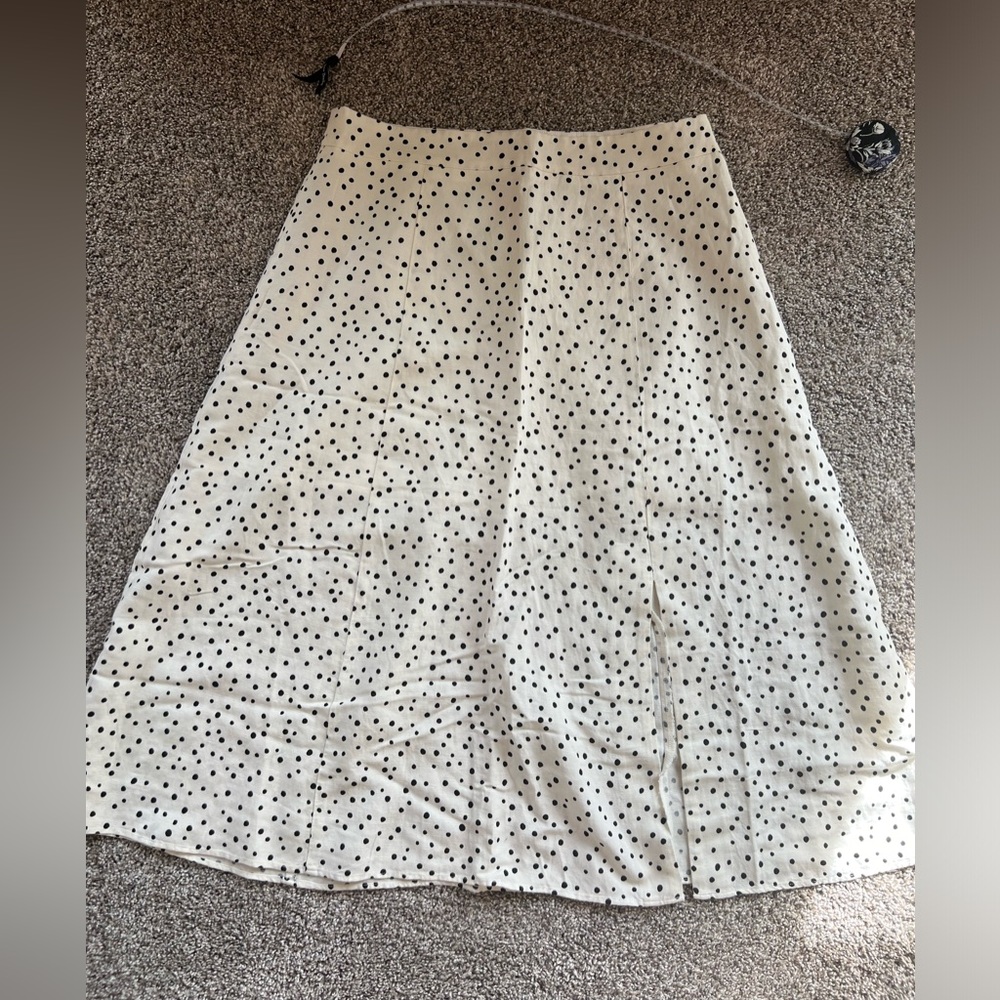 Loft NWOT long linen skirt, sz 12